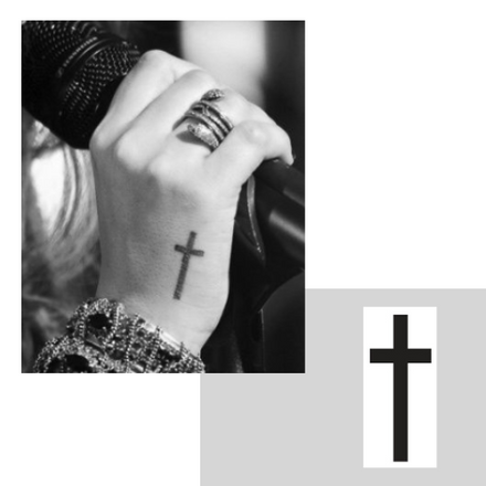 Cool Kreuz Tattoo