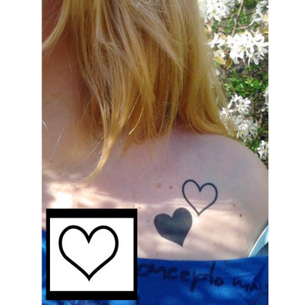 Tatuaje De Corazón Fresco