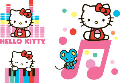 Hello Kitty Muziek Tattoos