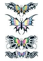 Schmetterlinge (4 Tattoos)