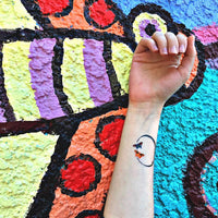 Papillon Bague Tattoo Paillettes