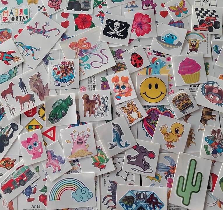 Assorted Temporary Tattoos For Kids (100 Tattoos) – Tattoo for a week