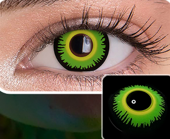 Green Werewolf Coloured Contact Lenses