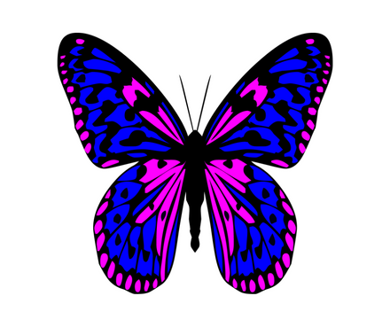 Niedlichen Schmetterling Tattoo