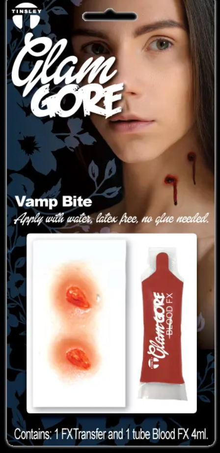 Vamp Bite - Glam Gore 3D Transfer Kit – Tattoo for a week