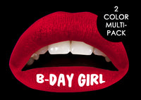 B-Day Girl Violent Lips (4 Lippen Tattoo Sets)
