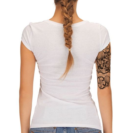 Black Anchor Sleeve Tattoo