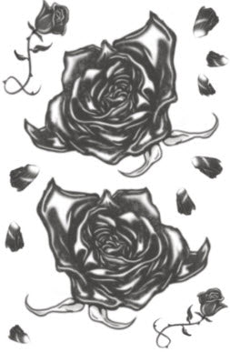 Gothic Black Roses Tattoo