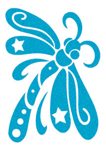 Blue Dragonfly Glitter Tattoos