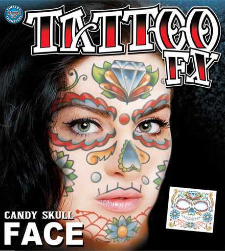 Candy Skull Kit De Tatouage Visage