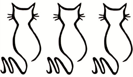 Katze Silhouetten Tattoos (3 Tattoos)