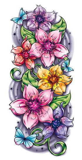 Tatuagem de Manga Flor de Cerejeira