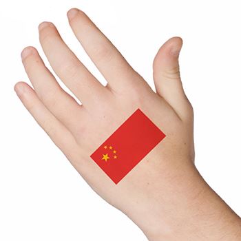 Chinesische FlaggeTattoo