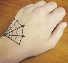 2 Hoek Spinnenweb Tattoos