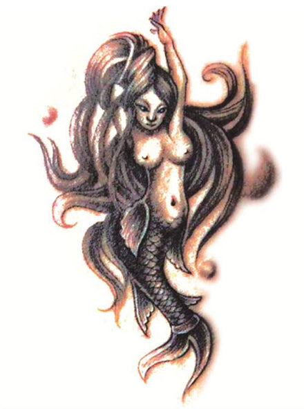 Tanzen Meerjungfrau Tattoo Sleeve