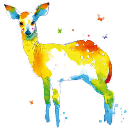 Watercolor Deer - Tattoonie