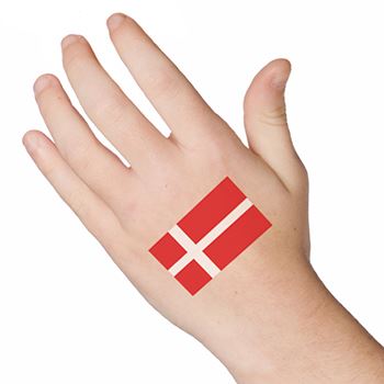 Dänische Flagge Tattoo