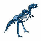 Klein Dinosaurus Skelet Tattoo