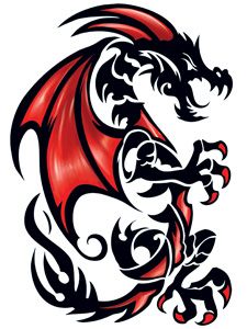 Draco Drachen Tattoo
