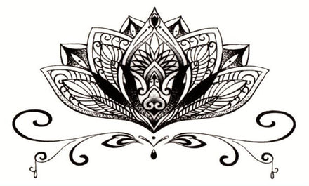 Elegante Lotus Bloem Tattoo