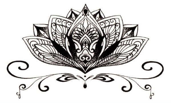 Tatouage Fleur De Lotus Elégante