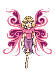 Pink Fairy Tattoo