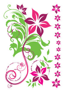 Flirty Blumen Tattoo