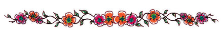 Bracelet Fleurs Oranges Tattoo