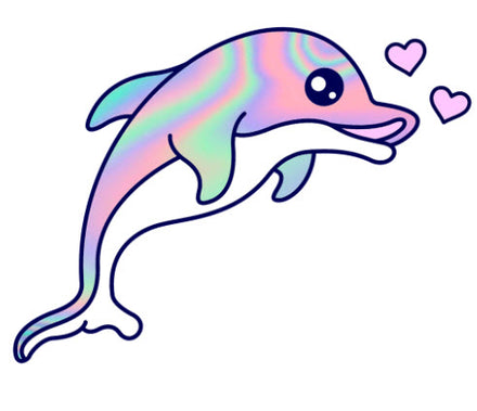 Forever Dolphin Love - Tattoonie Holográfico