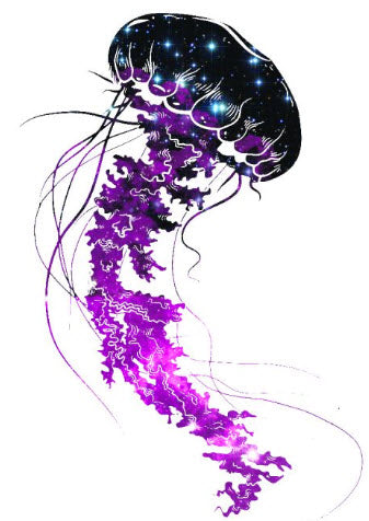 Tatuagem Medusa Galáxia