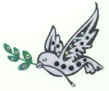 Edelsteen Vogel Body Jewel Sticker