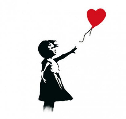 Girl With Balloon - Tatuaggio Banksy