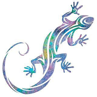 Glitter Gecko Tattoo