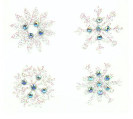 Glitter Snow Flakes Body Jewel Stickers