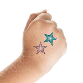Glitter Sterne Tattoo