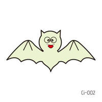 Leuchtend dunkles Fledermaus-Nep-Tattoo Halloween