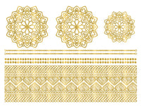 Golden Mandala Chains (8 Tattoos)