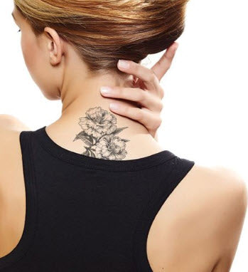 Gray Carnation Tattoo