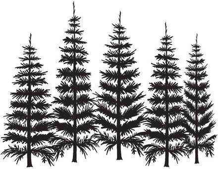 Group of Pine Trees Tattoo