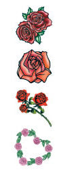 Pequenas Rosas (4 Tatuagens Pequenas)