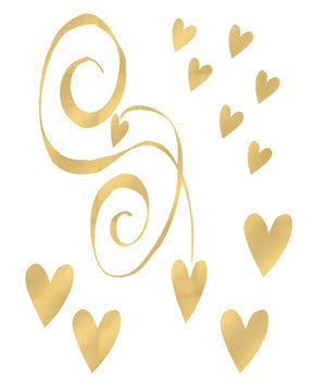 Goldenen Herzen Tattoos