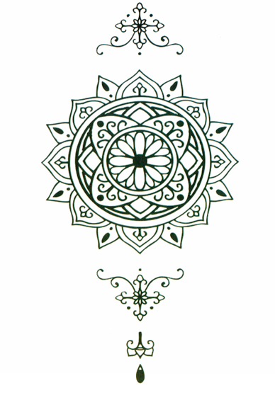 Henna Mandala Sleeve Tätowierung