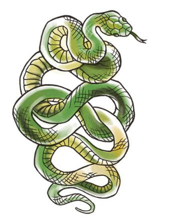 Serpent Infinité Large Tattoo