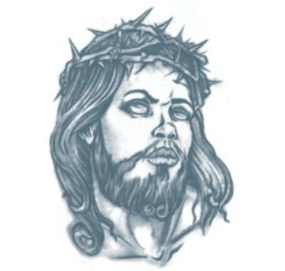 Jesus Dornen Krönen Tattoo
