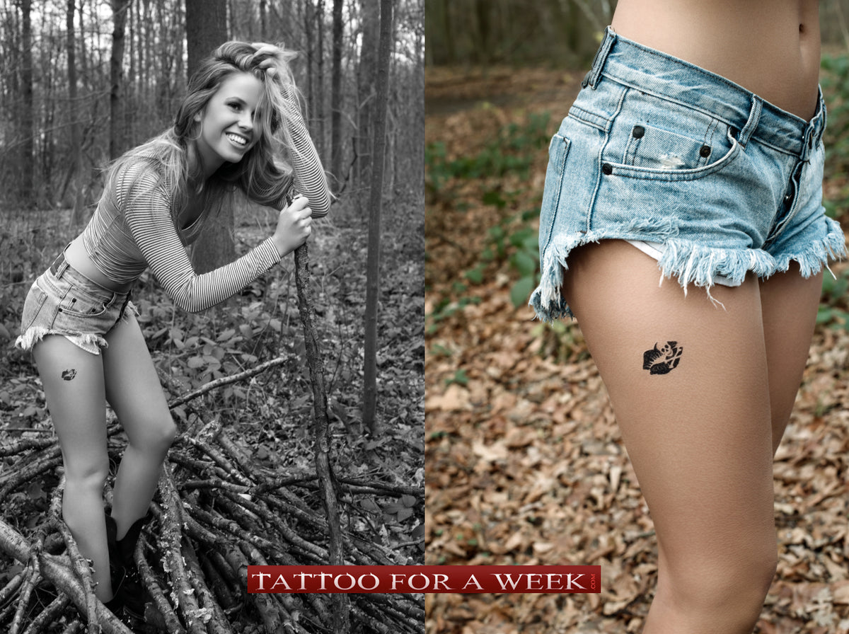 Kiss Of Death Tattoo – Tattoo for a week