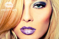 Lavender Glitteratti Violent Lips (3 Lippen Tattoo Sätze)