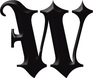 Gothic Letter 'W' Tattoo