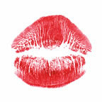 Small Kissing Lips Tattoo
