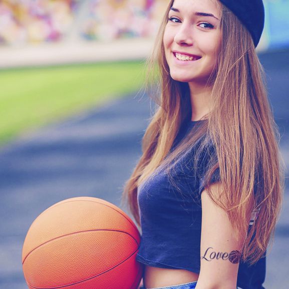 Love Basketball Tattoo