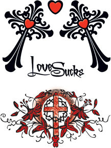 Tatuaggio 'Love Sucks (5 Tatuaggi)